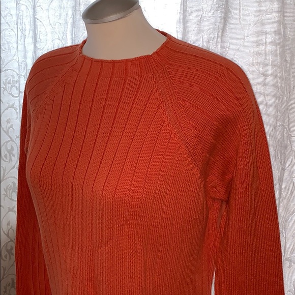 Pumpkin colour sweater mock neck - Picture 4 of 7